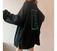 T-shirt a maniche lunghe con stampa slogan "Il formaggio è una metafora per ciò che non vuoi nella vita", abbigliamento autunnale, abbigliamento back to school, maglietta grafica L,M,S,XLLettere,sloga