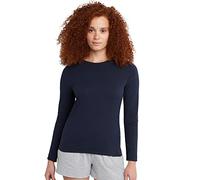 T-shirt a maniche lunghe da donna, blu scuro, medio