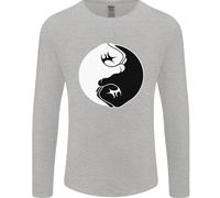 T-Shirt A Maniche Lunghe Da Taekwondo Fighter Mixed Martial Arts MMA