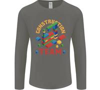 T-Shirt A Maniche Lunghe Divertente Con Blocchi Di Costruzione