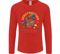 T-Shirt A Maniche Lunghe Divertente Con Blocchi Di Costruzione