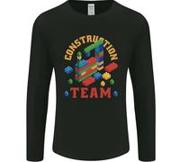 T-Shirt A Maniche Lunghe Divertente Con Blocchi Di Costruzione