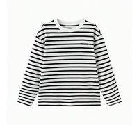 T-shirt a maniche lunghe unisex, stile basic a collo tondo, fresca atmosfera primaverile, tessuto in misto cotone, facile da curare Puro cotone delicato sulla pelle, una scelta comoda: realizzato in t