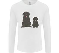T-Shirt A Maniche Lunghe Uomo Con Cucciolo Di Newfoundland
