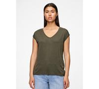 T-shirt a righe sottili metallizzate Verde XS A righe