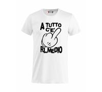T-Shirt A Tutto C'e' Ri..Medio Magliette Umoristiche Simpatiche PS 27431-A019