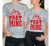 T-shirt abbinate coppia Hanging Hearts Happy Valentine's Day Love Goals #VD