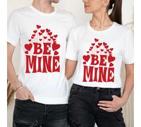 T-shirt abbinate coppia Hanging Hearts Happy Valentine's Day Love Goals #VD