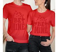 T-shirt abbinate coppia Hanging Hearts Happy Valentine's Day Love Goals #VD