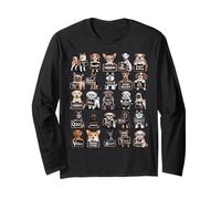 T-Shirt ABC Dog Breeds - Alphabet Dogs Educational Learning Maglia a Manica