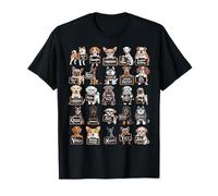 T-Shirt ABC Dog Breeds - Alphabet Dogs Educational Learning Maglietta
