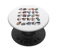 T-shirt ABC Space Alphabet - Astronomy Learning Educational PopSockets PopGrip Adesivo