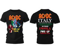 T-SHIRT AC DC power up tour maglietta acdc rock band Angus Young brian johnson