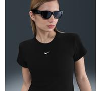 Nike - Women's Sportswear Tight Ribbed S/S T-Shirt - Maglia funzionale L nero