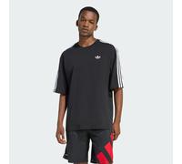Mens adidas T-shirt Adicolor 3-stripes Oversized - Nero, nero S