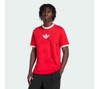 adidas Originals - Centre Trefoil - T-shirt oversize rossa-Rosso XS
