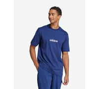 Adidas T-shirt Essentials Linear in jersey semplice blu scuro/bianco 2XL