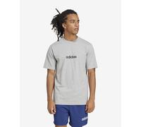 T-shirt adidas Essentials Linear Single Jersey manica corta grigia - XL