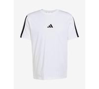 Adidas Maglietta Essentials 3-Stripes Single Jersey – manica corta, bianco/nero, L