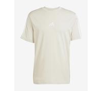 T-shirt adidas Essentials Single Jersey 3-Stripes manica corta bianco puro - L