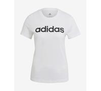 T-shirt adidas Essentials Slim Logo manica corta bianco nero donna - XS