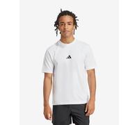 T-shirt adidas Essentials Small Logo Single Jersey manica corta bianco puro nero - S