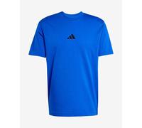 adidas - Essentials Small Logo Single Jersey Tee - T-shirt M blu