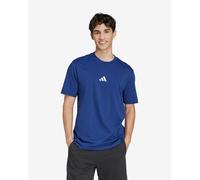 T-shirt adidas Essentials Small Logo Single Jersey manica corta blu scuro bianco - XXL