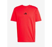 T-shirt adidas Essentials Small Logo Single Jersey manica corta rosso nero - XL