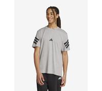 T-shirt adidas Future Icons 3 Stripes manica corta grigio nero - M