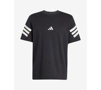 T-shirt adidas Future Icons 3 Stripes manica corta nero puro bianco - S