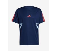 T-shirt adidas House Of Tiro Colorblock blu manica corta scuro rosso - M