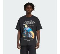 adidas Originals - Marvel Ghost Rider - T-shirt da uomo oversize nera-Nero L