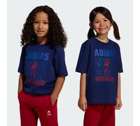adidas Mixte Enfant Marvel Spider-Man Tee, Dark Blue/off White, 6-7 Years