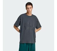adidas Originals & All Blacks - T-shirt a maniche corte ampia grigia con grafica-Grigio S