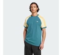 T-shirt adidas Originals Cali Tech Green / Almost Yellow / Hazy Orange XS