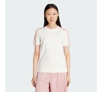 T-shirt adidas Originals con volant a 3 Strisce Off White XL
