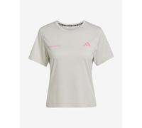T-shirt adidas Own The Run Melange manica corta beige chiaro donna - L
