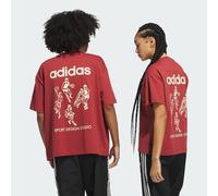 T-shirt adidas Sport Design Studio Players Graphic Preloved Ruby / Warm Vanilla 2XS
