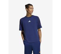 T-shirt adidas Stadium blu scuro arancione - S
