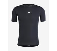 T-shirt adidas TECHFIT Compression manica corta nero puro bianco - XL