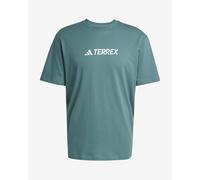adidas Terrex Terrex Classic Logo M - T-shirt - uomo L Turquoise man Better Cotton Initiative,Recycled Cotton