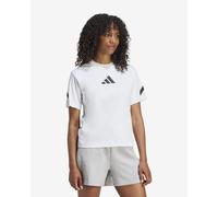 T-shirt adidas Z.N.E. manica corta bianco puro nero donna - S