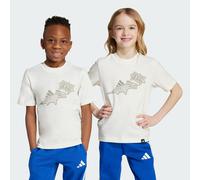 Adidas Unisex - Bambini ADIRAPTOR Graphic T-Shirt Kids, off White, 3-4 Years