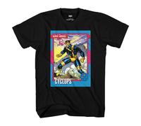 T-Shirt Adulta X-Men Cyclops Anni '90 Trading Card Di Jim Lee Marvel Comics