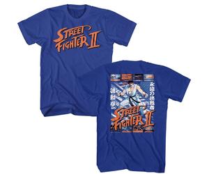 T-Shirt Adulto A Maniche Corte Royal Solid Di Ryu E Scene Di Street Fighter