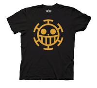 T-Shirt Adulto Con Simbolo Pirata Di Trafalgar Law Di One Piece