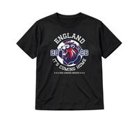 T-shirt Adults England Three Lions nera bianca stampa leone uomo donna...