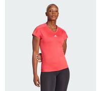 T-shirt AEROREADY Train Essentials Minimal Branding V-Neck Pure Ruby / White XS