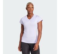 T-shirt AEROREADY Train Essentials Minimal Branding V-Neck Violet Tone / White 2XS